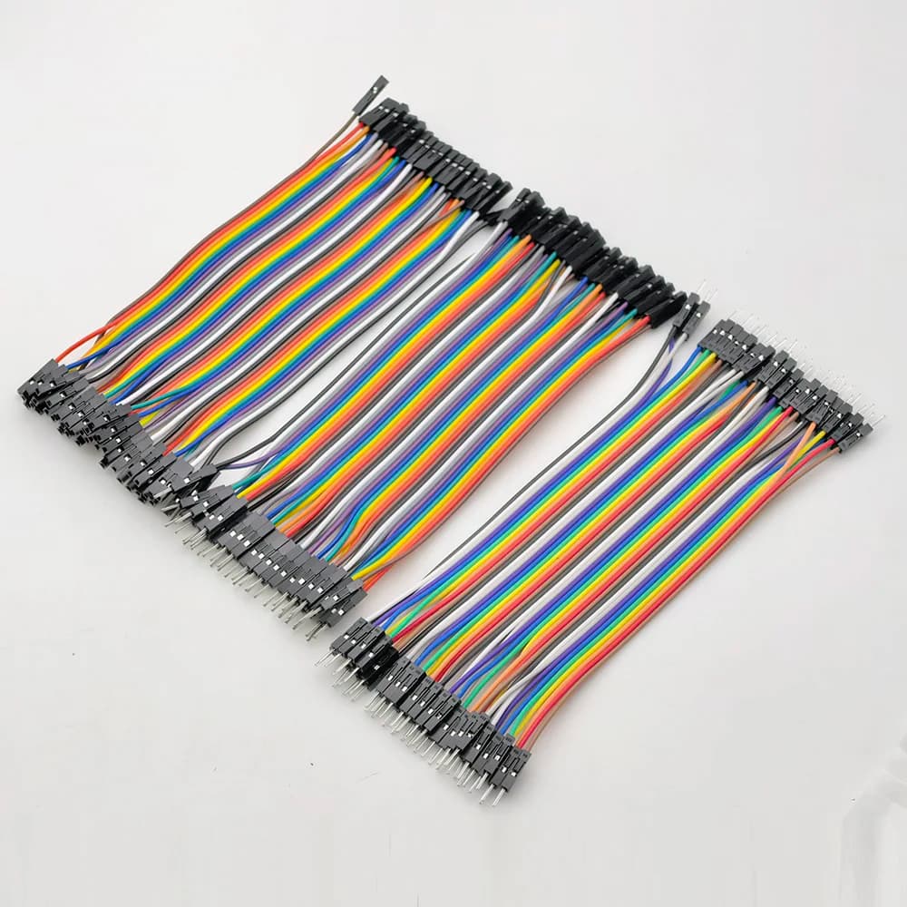 Cable jumper breadboard 40 pin male to male, male to female, female tape cable 2.54 mm connector for Dupont Arduino DIY