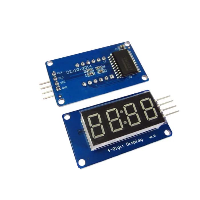 HAILANGNIAO 10 pcs/lot 4 Bit Digital Tube LED Display Module with TM1637 Watch View for Raspberry PI