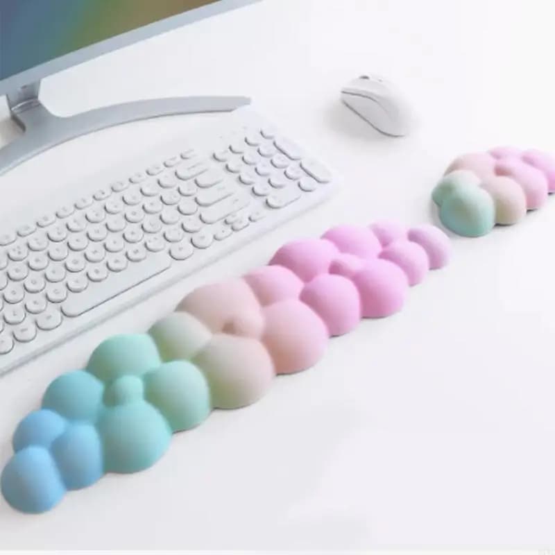 Poggiapolsi con tastiera Comodo poggiapolsi in memory foam ricambio per computer portatile, mouse da ufficio