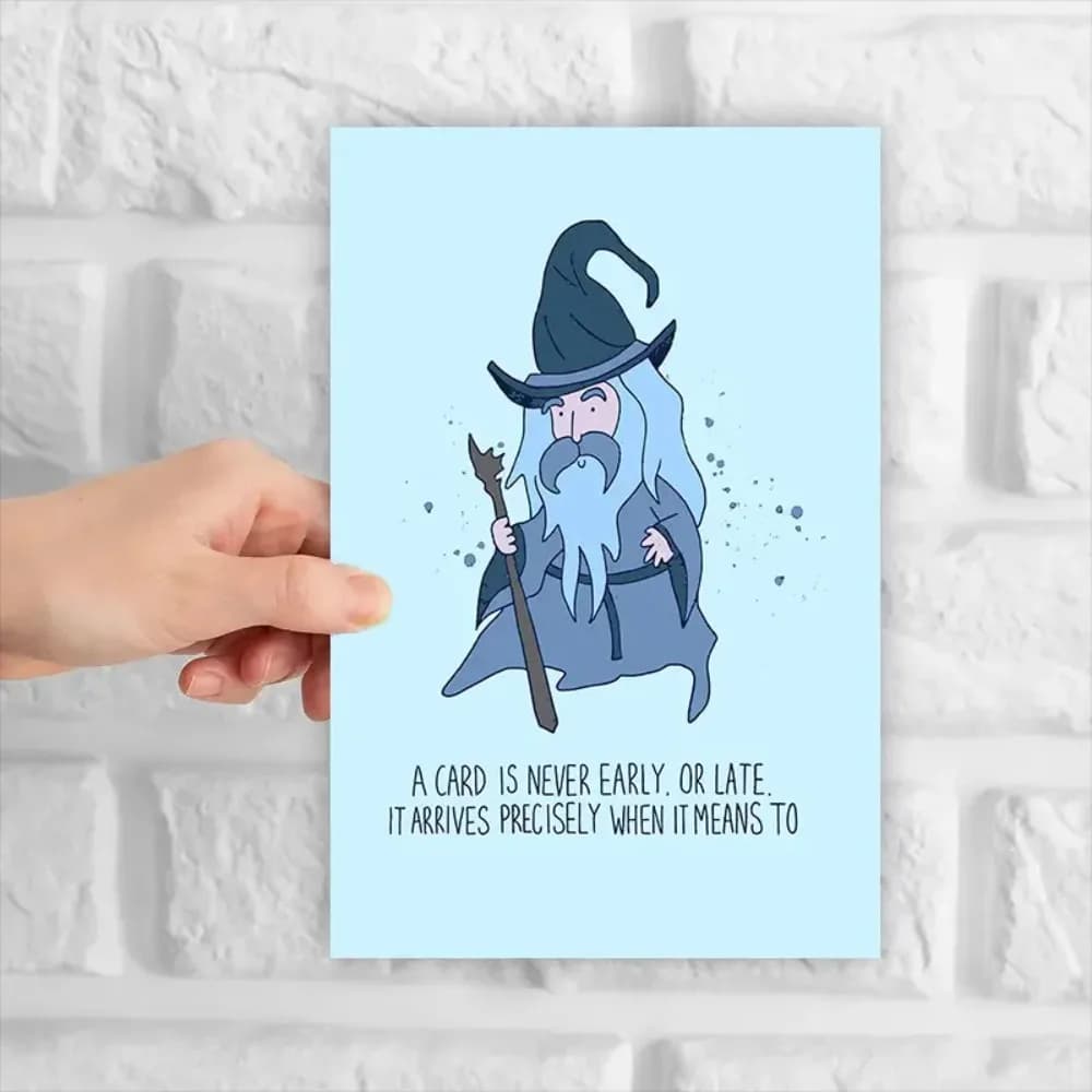 Greeting cards, fun and creative, for family and friends, suitable for any occasion Lord of the rings Birthday Card
