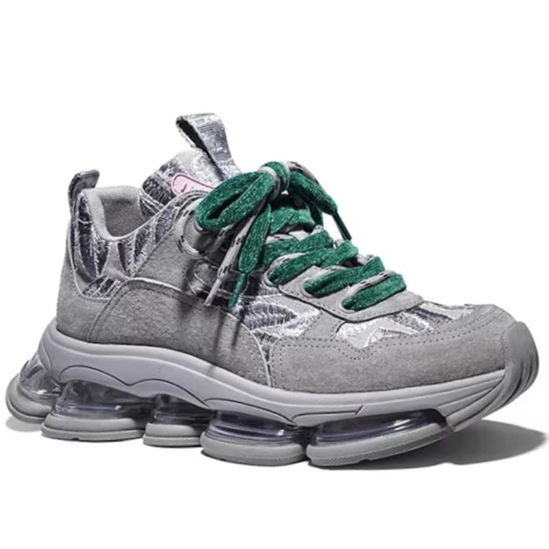 Men's and Women's Retro Embroidery Casual Sneakers Fashion Daddy Shoes for Couple's Comfortable Thick Soled Sports Leisure Shoes
