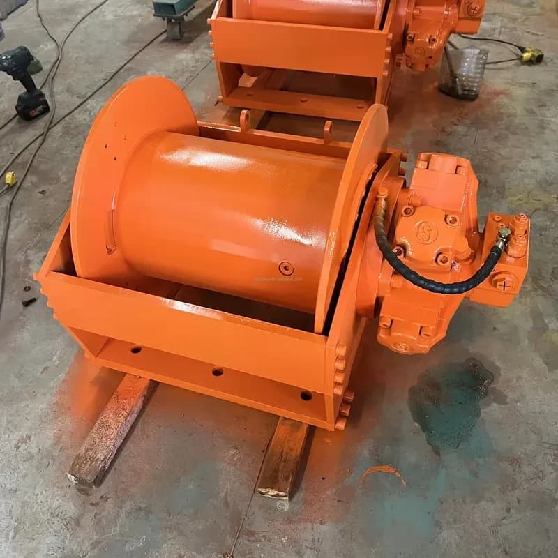 Small 316 Stainless Steel Hydraulic Winch for Marine Use with Five Star Motor and Wire Rope