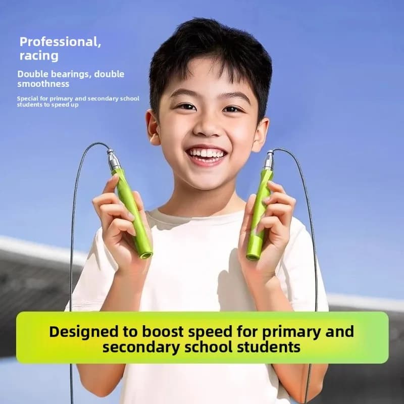 Speed Digital Counting Jump Ropes Steel Wire Tangle-Free Competition Skipping Rope Portable Fitness Gear for Elementary Students