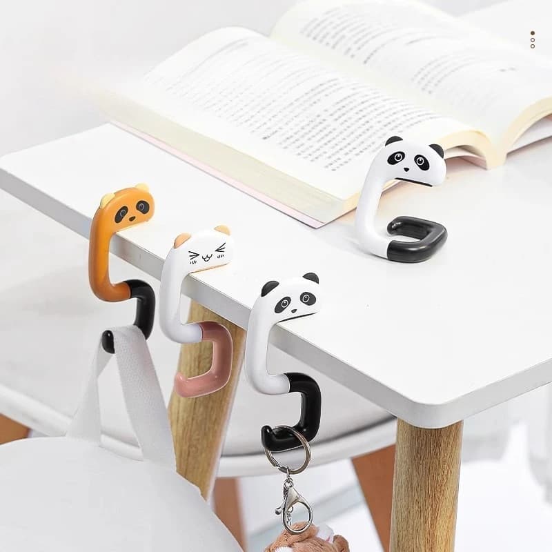 New student backpack hook, hanging at desk, without drilling, portable office accessory, desk hook.
