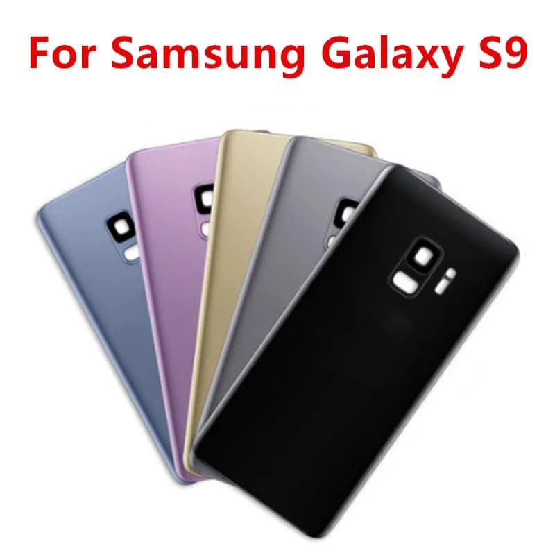 S9 Housing For Samsung Galaxy S9 G960 5.8" Glass Battery Back Cover Repair Replace Door Rear Case + Camera Lens