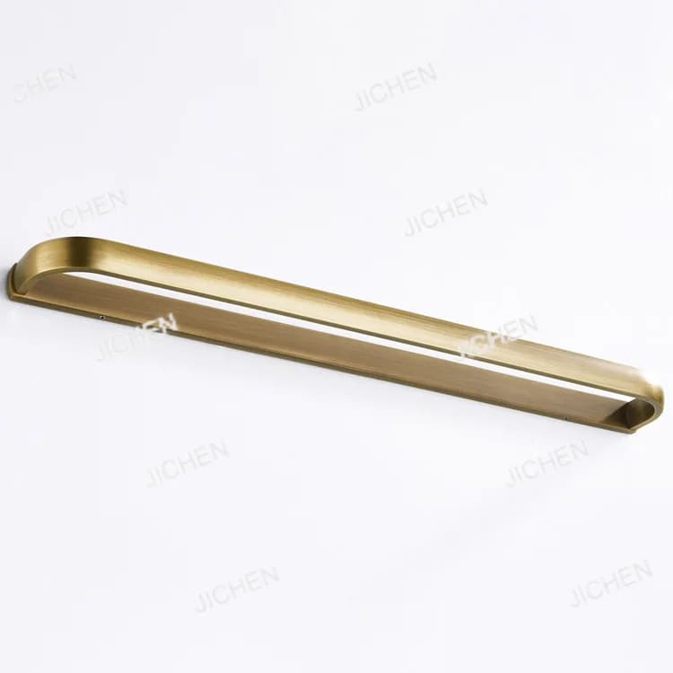 Nuovo portasciugamani da bagno a barra singola in ottone anticato europeo da 57 cm, accessorio per bagno