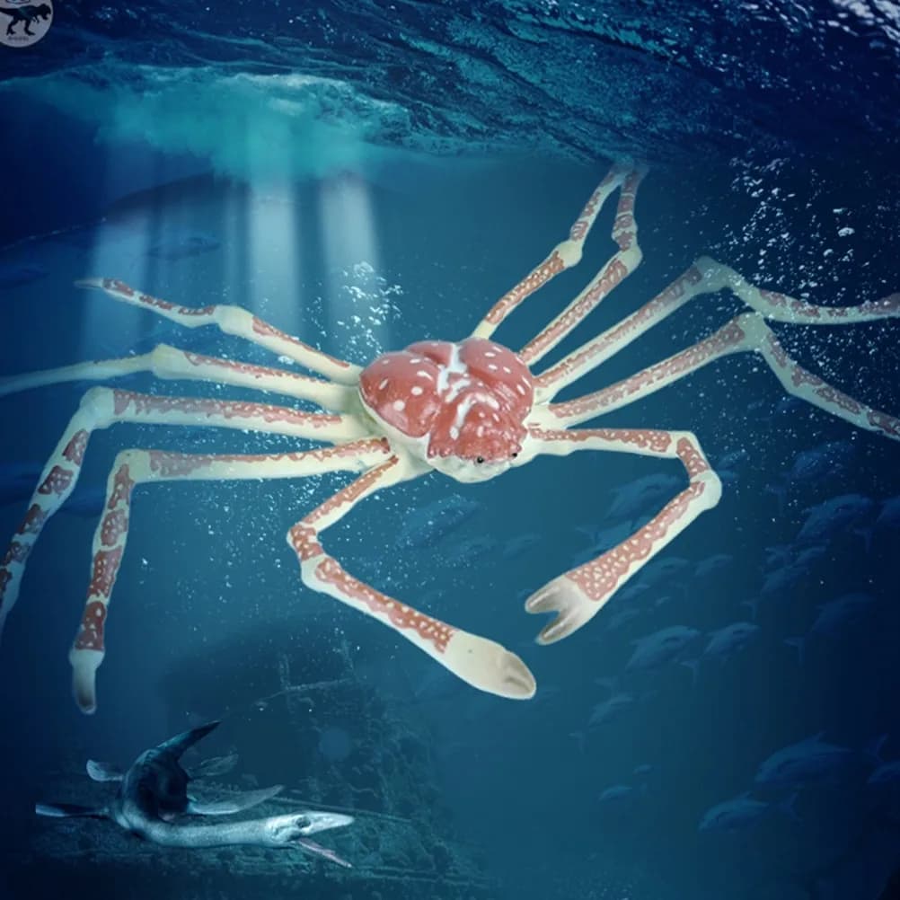 Scultura di Granchio in Plastica Premium, Decorazione Marina per Casa, Gadget per Feste, Strumento Educativo per Bambini sulla Tema dell'Oceano