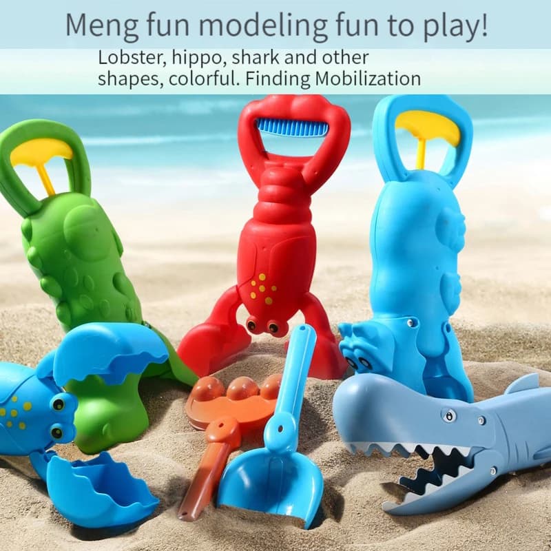 Grabber Giocattoli da bagnetto per bambini - Giochi da spiaggia con la sabbia Simpatico raccoglitore di artigli di aragosta colorato Piscine e all'aperto - Gioco educativo