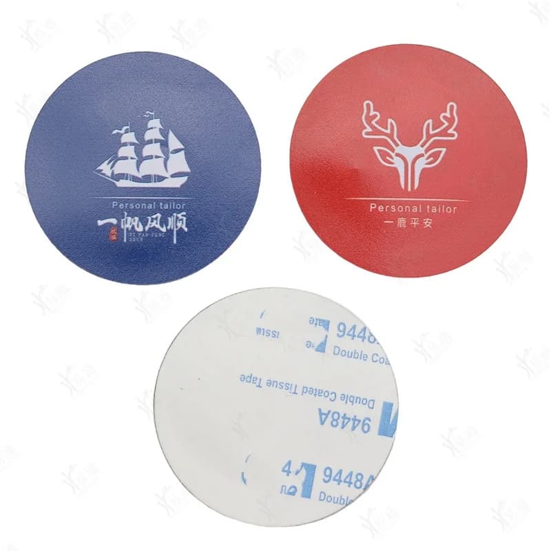 1 pz Doppio Chip Adesivo Del Telefono NFC 13.56 Mhz CUID 1 K S50 Smart Modificabile125 Khz T5577 Duplicatore Copiatrice Clone Tag Token Chiave di Carta