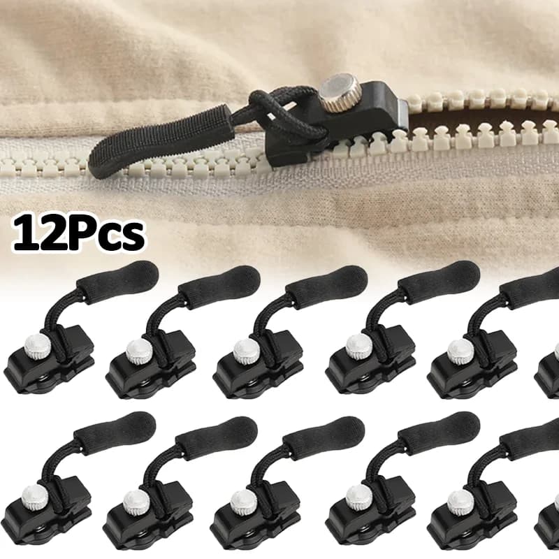 1-12 pezzi kit di riparazione cerniera universale cerniere staccabili istantaneamente rapidamente sostituzione testa denti scorrevoli testa cerniera 3 dimensioni diverse