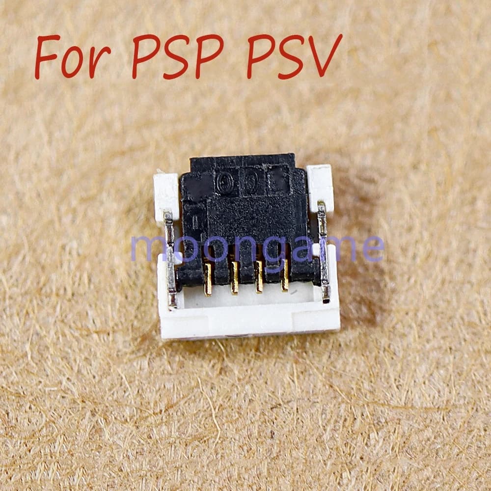 2 Pezzi Connettore Jack Retroilluminato con Cavo Flessibile per Pulsanti LR per PSP100020003000, PSV10002000 e Controller di Gioco PSPGO