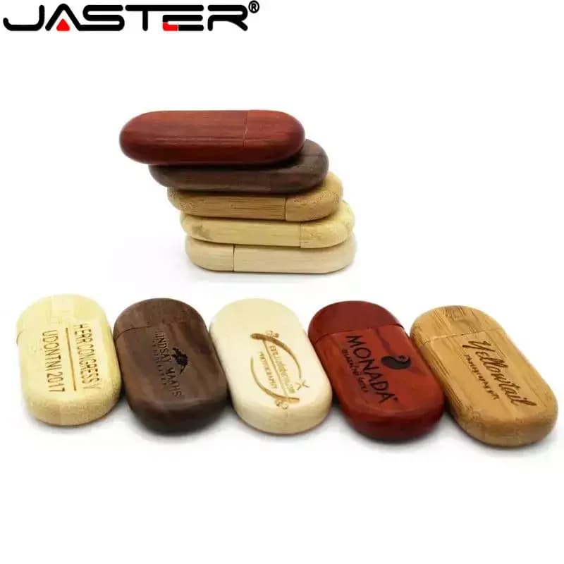JASTER 1 pz cliente LOGO gratuito chiavetta usb in legno pen Drive 4GB 16GB 32GB 64GB Pendrive memory stick U disco regali di nozze