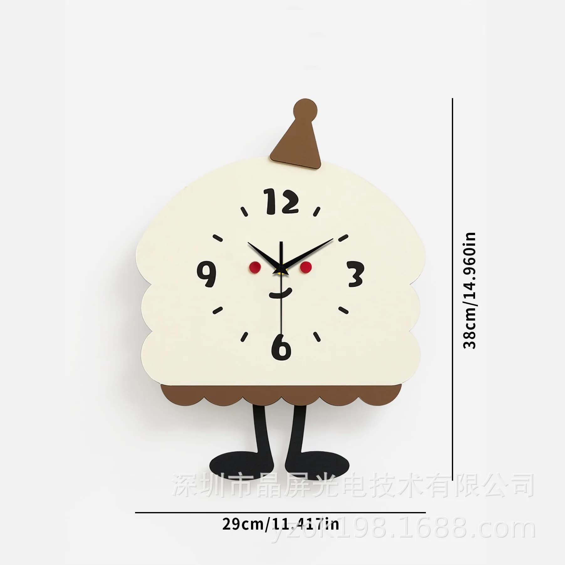 Orologio da parete Joylive semplice e creativo per decorare il soggiorno, orologio da parete personalizzato a forma di cartone animato.