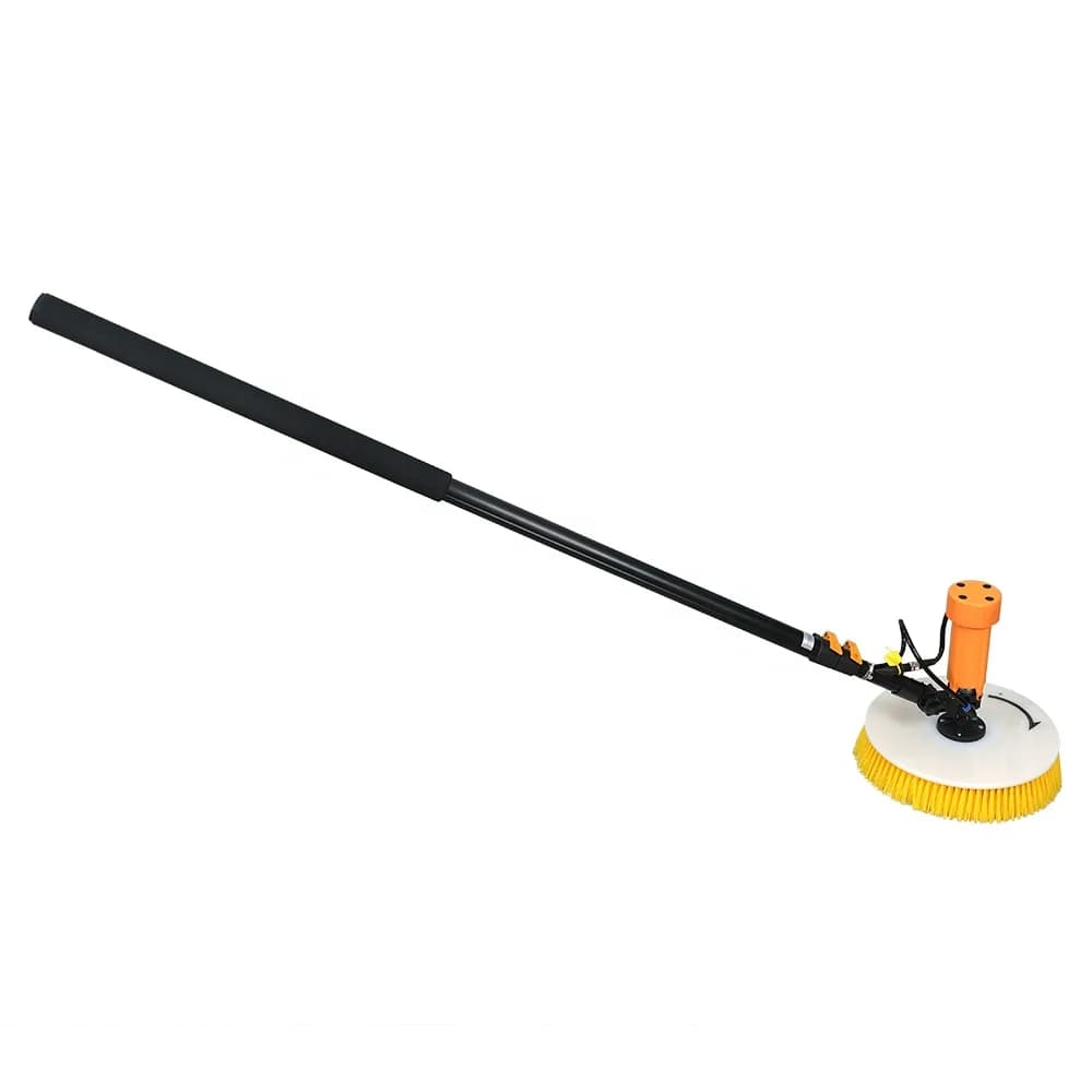 Kit di spazzole per pulizia elettriche per pannello solare con testa elettrica per pulitore per maniglie del sistema di energia solare per pannello di sistema