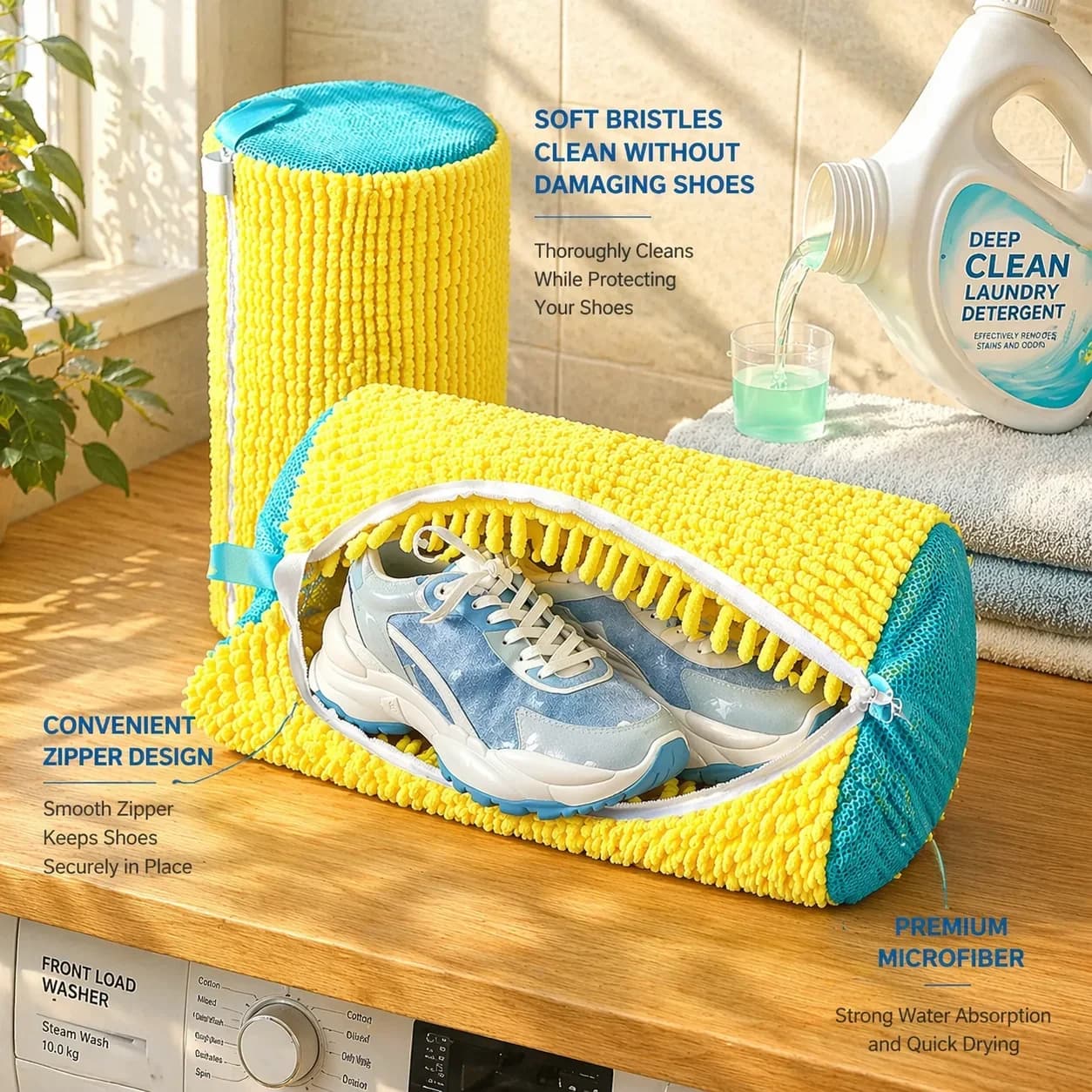 Seamless Shoe Bag Storage Polyester Fiber Lazy Person's Essential Cross-Border Bestseller Bag for Cleaning And Organizing