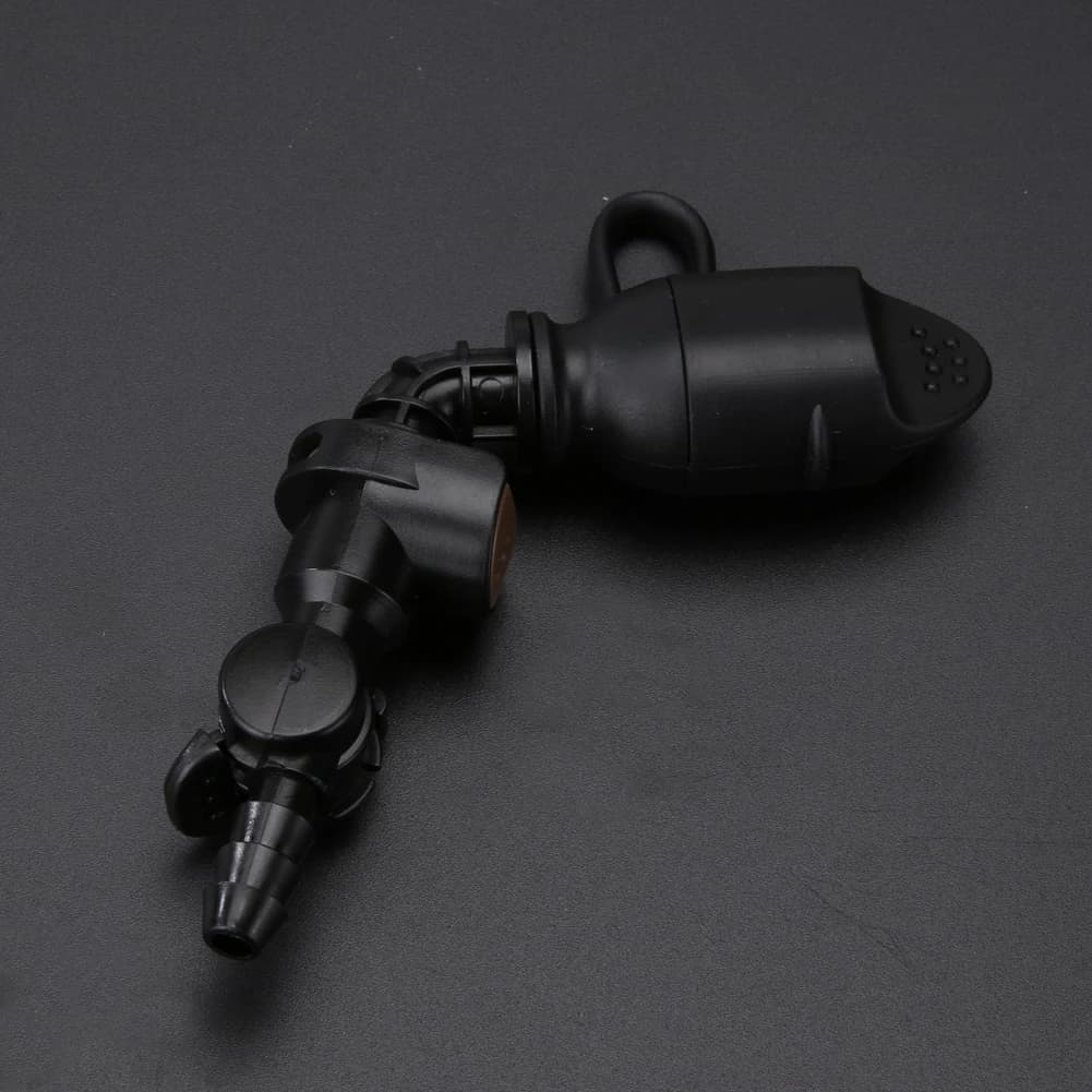 Silicone spare nozzle for water bag, straight nozzle for water bag with dust cover, black accessory for outdoors