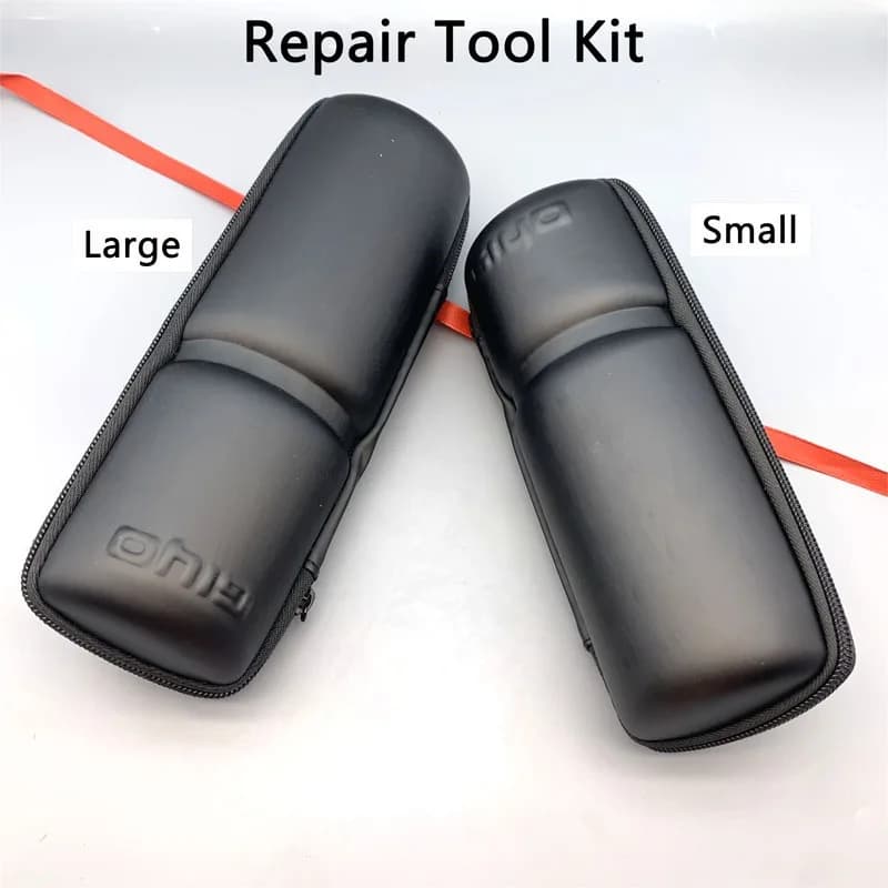 Hard EVA Portable Bicycle Repair Tool Storage Bag, 2 Sizes Optional Waterproof Bike Tire Fix Kit Carry Case for Mini Pump Patch