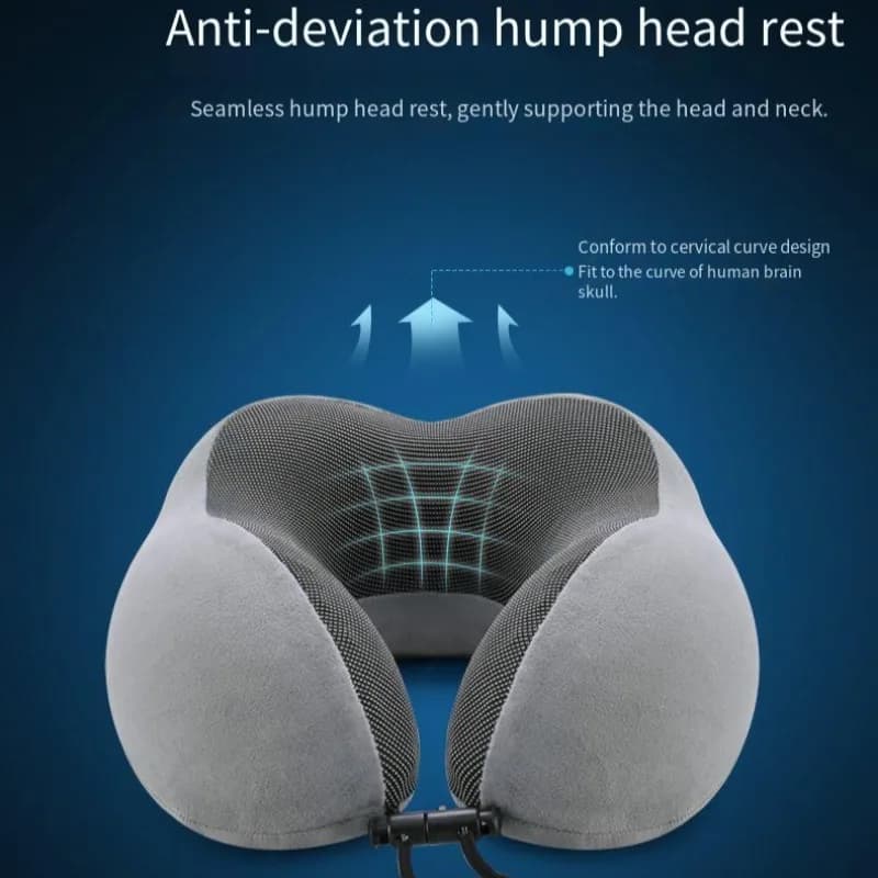 Cuscino per il collo a forma di U Memory Foam Portatile Ufficio Aula Lavori Gli studenti Pausa mezzogiorno Viaggi Dormire Morbido e confortevole Quotidiano