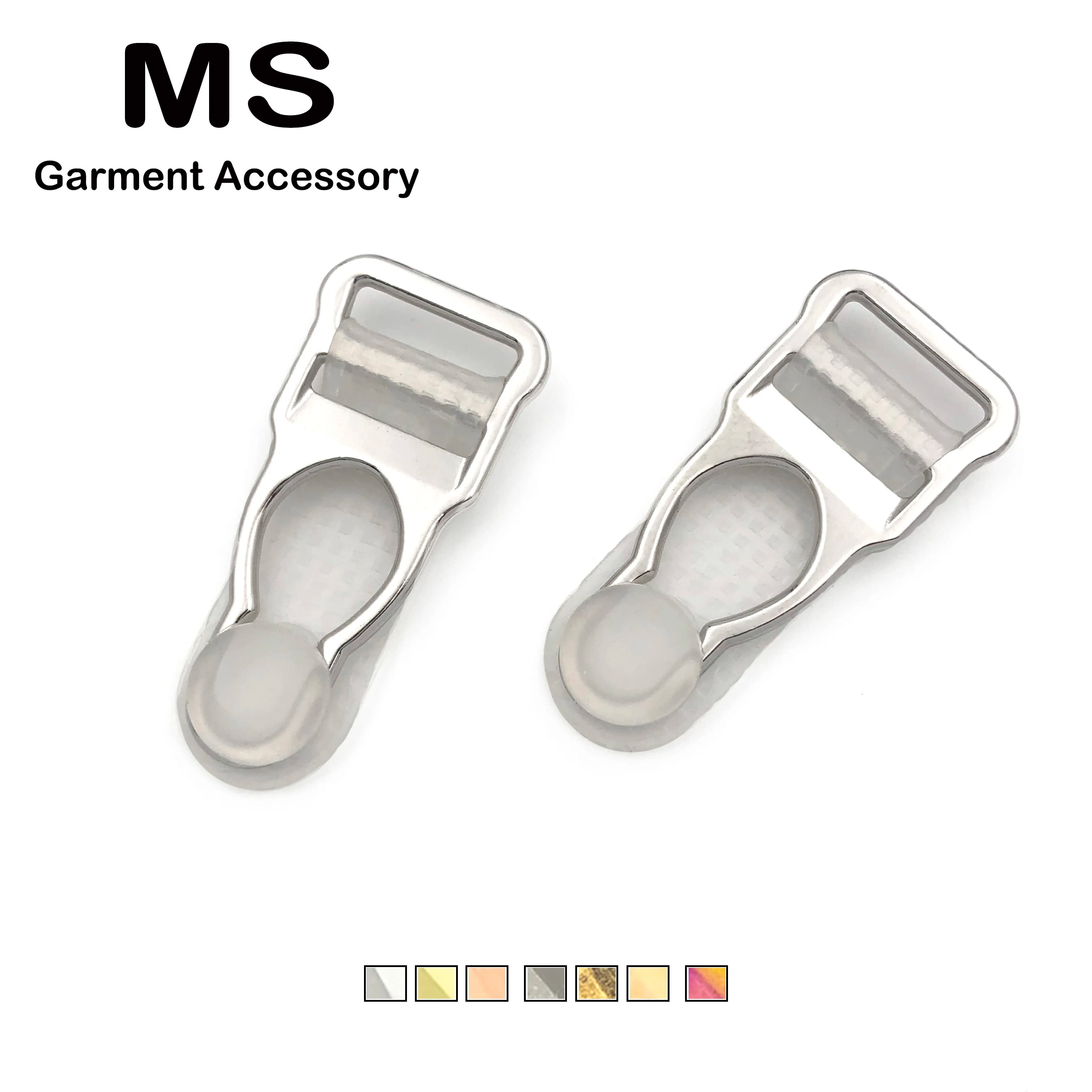 Clip per giarrettiera da 12 mm Supporti per calze per reggicalze Camicia Stay Fibbia Sostituzione lingerie Creazione di fermagli Accessori fai da te in metallo