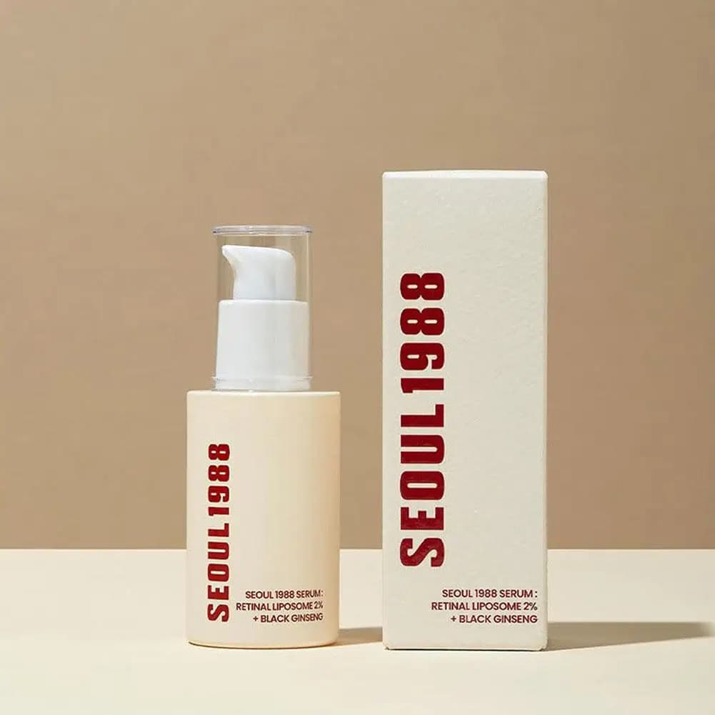 Seoul 1988 Siero for facial care at retinol with black ginseng Niacinamide Vitamin C Hydrating Long-Term Fiala Skin Care