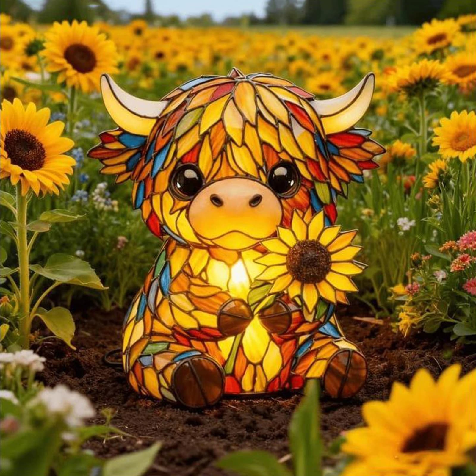 Lampade Notturne LED 3D a Forma di Animali, Luce Notturna USB Artigianale in Vetro Colorato, Ornamento Luminoso in Resina per Soggiorno e Scrivania