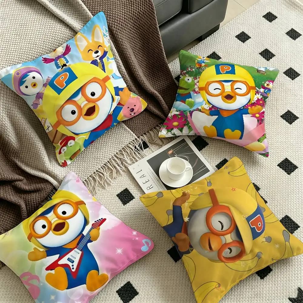 Anime Cute P-Pororos Maple Design Lucky Dragon pillow cover sofa cushion cover home room decoration children gift