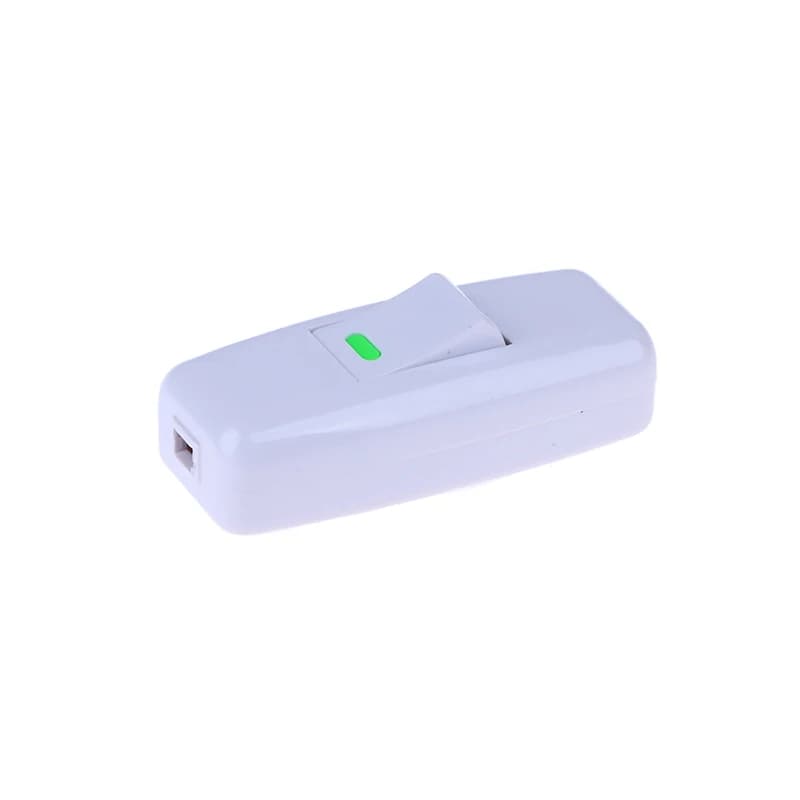 Interruttore della luce da 1 pezzo per la casa, classico interruttore ON/OFF in linea per lampada da comodino, cavo per luce da scrivania, accessori elettrici