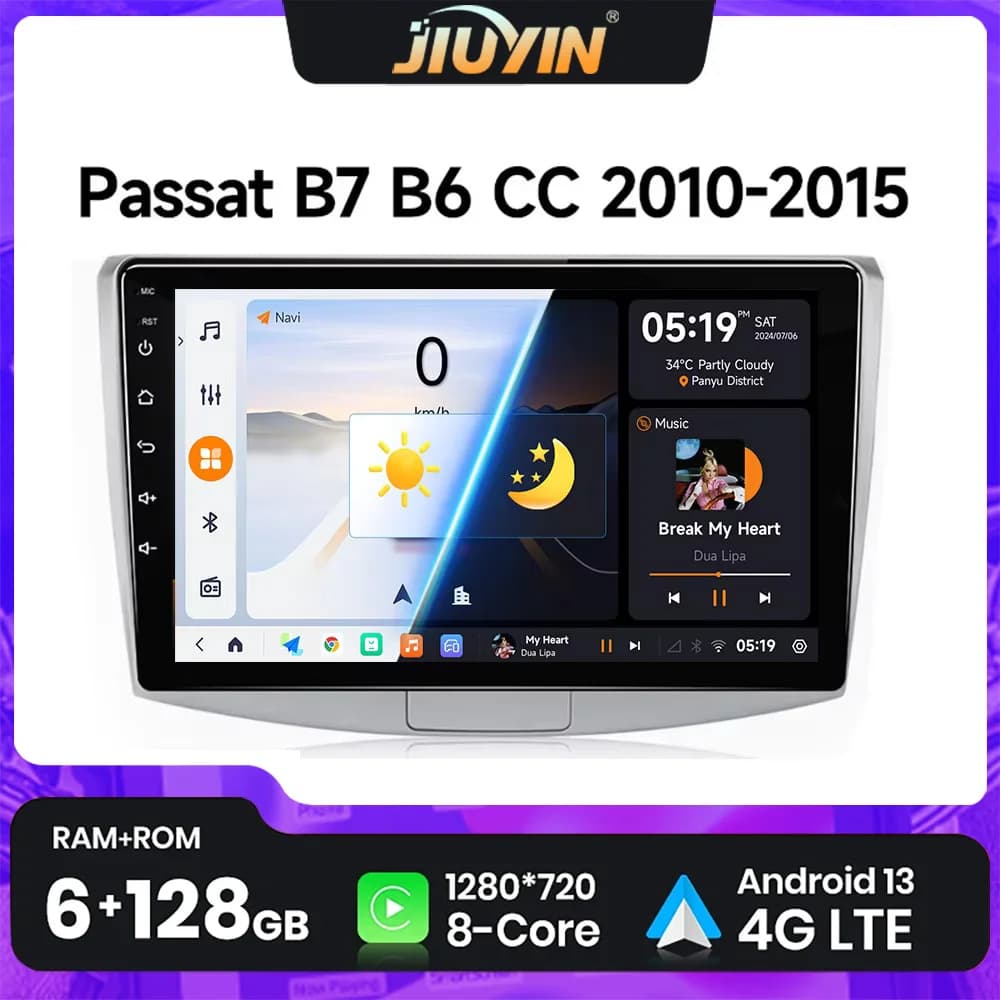 Android 13 Autoradio Per VW Volkswagen Passat 7 B7 CC 2010-2015 Lettore Video Multimediale 2Din Carplay Auto Stereo Autoradio DVD