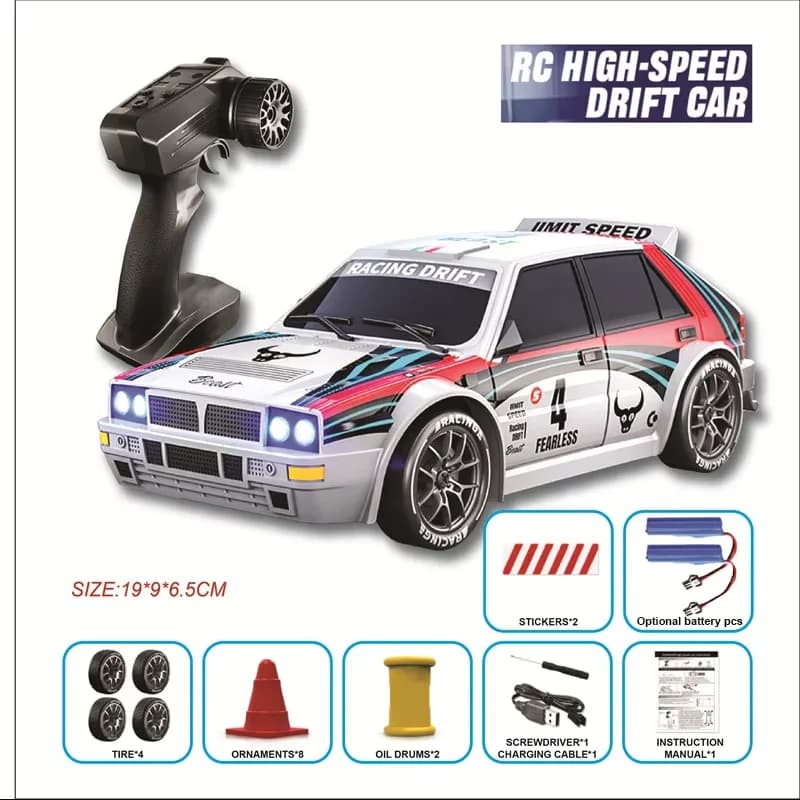 2026 Nuovo 4WD RC Auto Scala 1:24 A Quattro Ruote Motrici Drift Con Due Impostazioni di Velocità 20 km/h HA CONDOTTO LA Luce Per Bambini Giocattoli Ricaricabili SG204