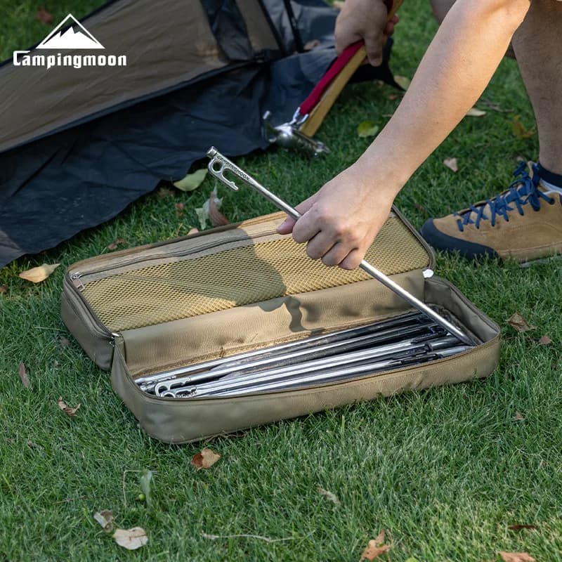 Camping storage bag CAMPINGMOON BK-40 Black, Resistant, Waterproof, with Cerniera, in Tela, for Exterior, Portable, for Tent Pads