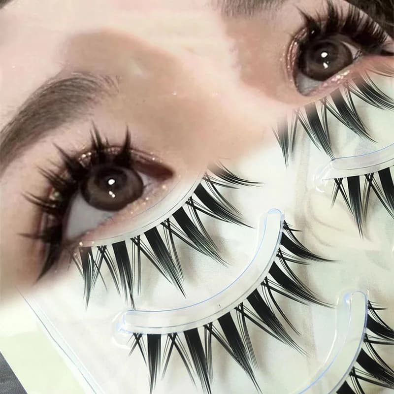 5 Pairs New False Eyelashes Natural Transparent Thin Band Eyelashes Simulation Lashes Extension Makeup