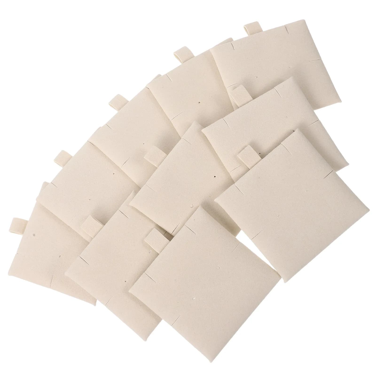 10Pcs Jewelry Box Liners Organizer Insert Pads Storage Bag Liners for Earrings Pendants Travel Jewelry Display Tray Mat