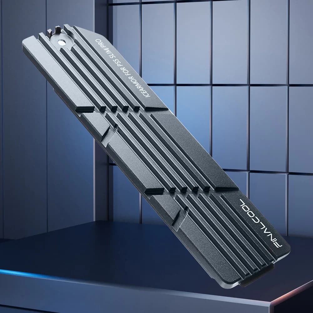 Dissipatore di Calore Sottile per SSD con Cuscinetti Termici in Silicone, Kit di Raffreddamento per SSD NVMe M.2 2280
