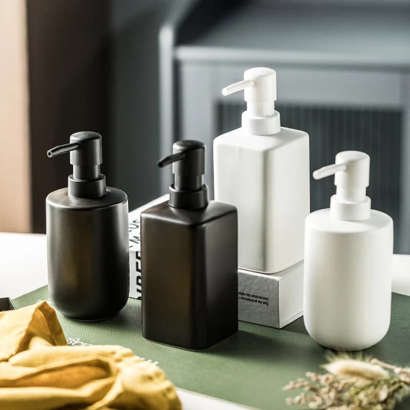 1pc bottiglia di imbottigliamento in ceramica sapone per le mani, Gel doccia, bottiglia di Shampoo forniture per il bagno bottiglia per lozione accessori per il bagno