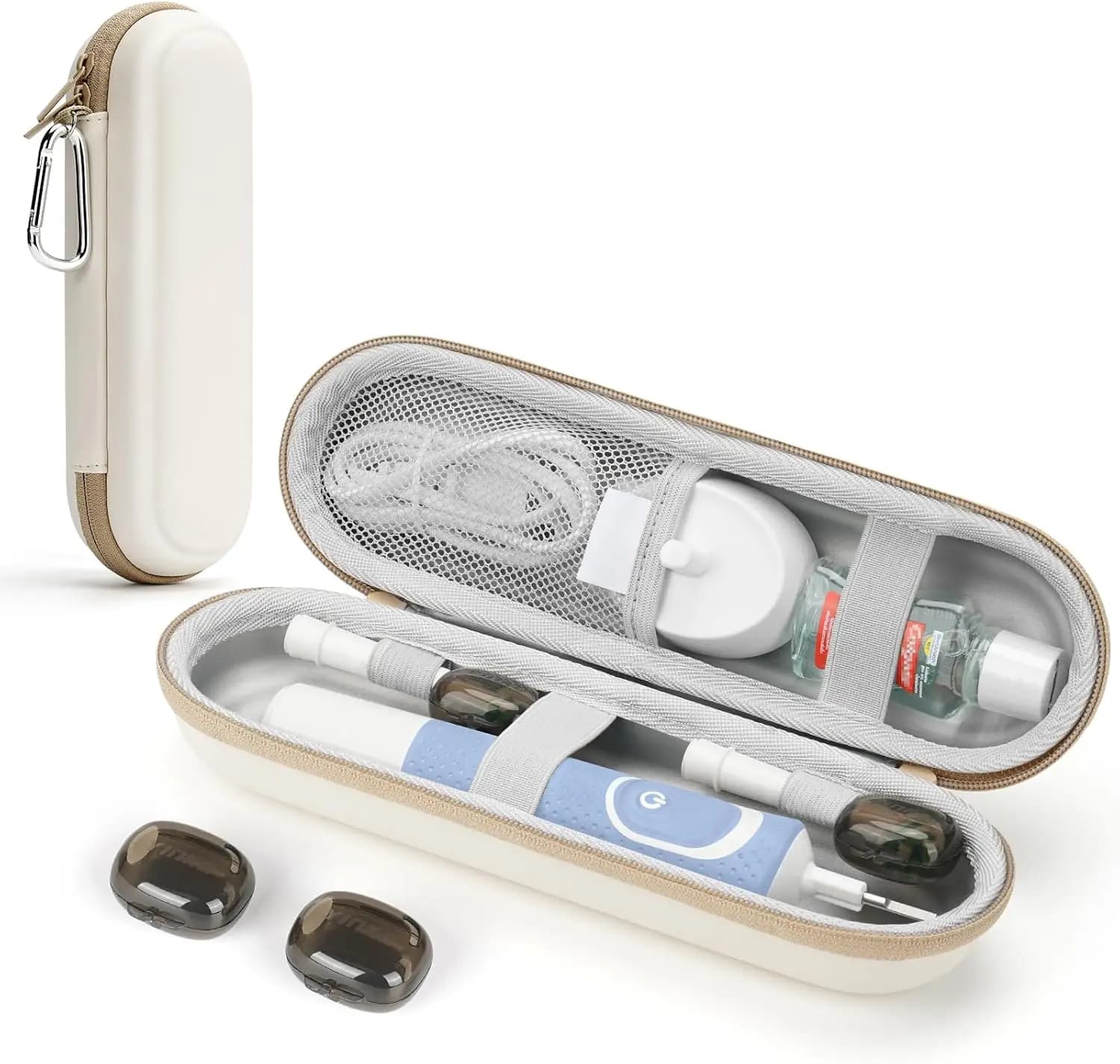 Custodia da Viaggio Universale per Spazzolini Elettrici Braun, Philips e Altri - Resistente e Impermeabile