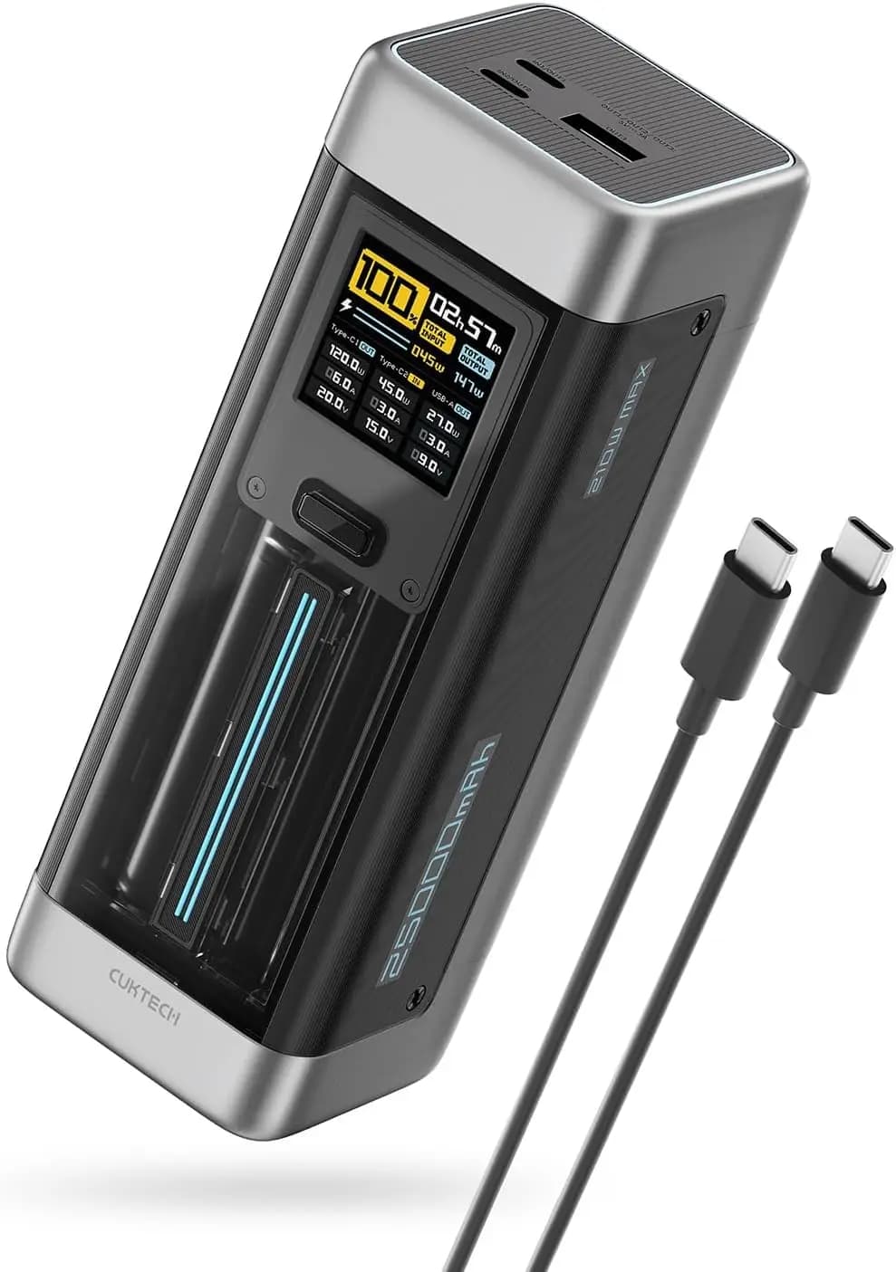 Power Bank 140W 25,000mAh, Quick Charging for iPhone 16/15/14, MacBook, Laptop and Samsung Phones