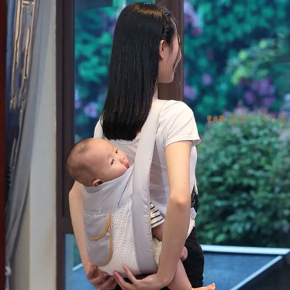 Ergonomic Baby Carrier Head Support Net Breathable Infant Backpacks Holder Double-sided Cross Straps Newborn Sling Wrap Street