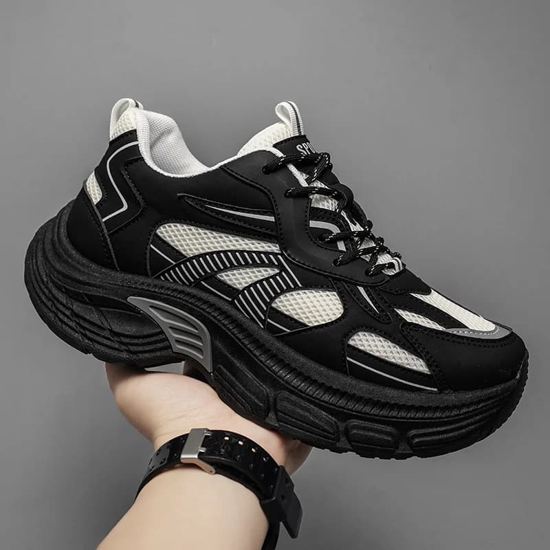 Terrain Adapt Unisex Mesh Running Shoes Multi Angle Vent Wear Resistant Sole Outdoor Travel Walking Shoes