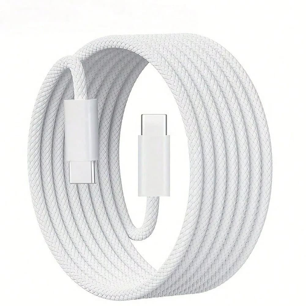 Cavo intrecciato da USB C a USB C adatto per telefoni cellulari, adattatore di ricarica universale, uscita da 60 W, design intrecciato ASUS