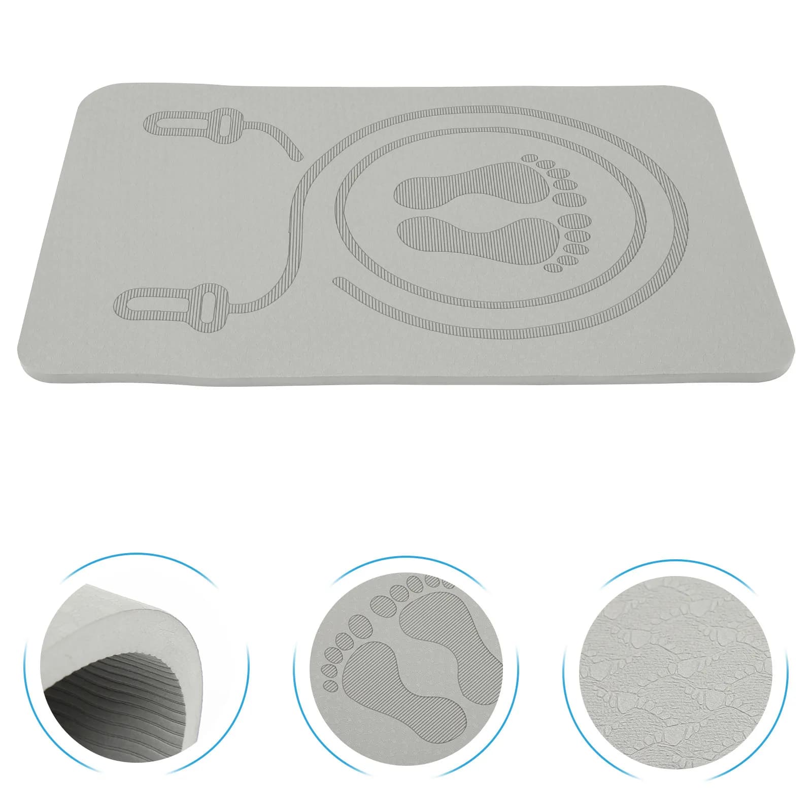 Mat Often padded for Jumping with Corda, TPE Material, Anti-slip Surface for Yoga, Pilates, Hot Yoga, Portable Carpet for Sport and Salt with Corda