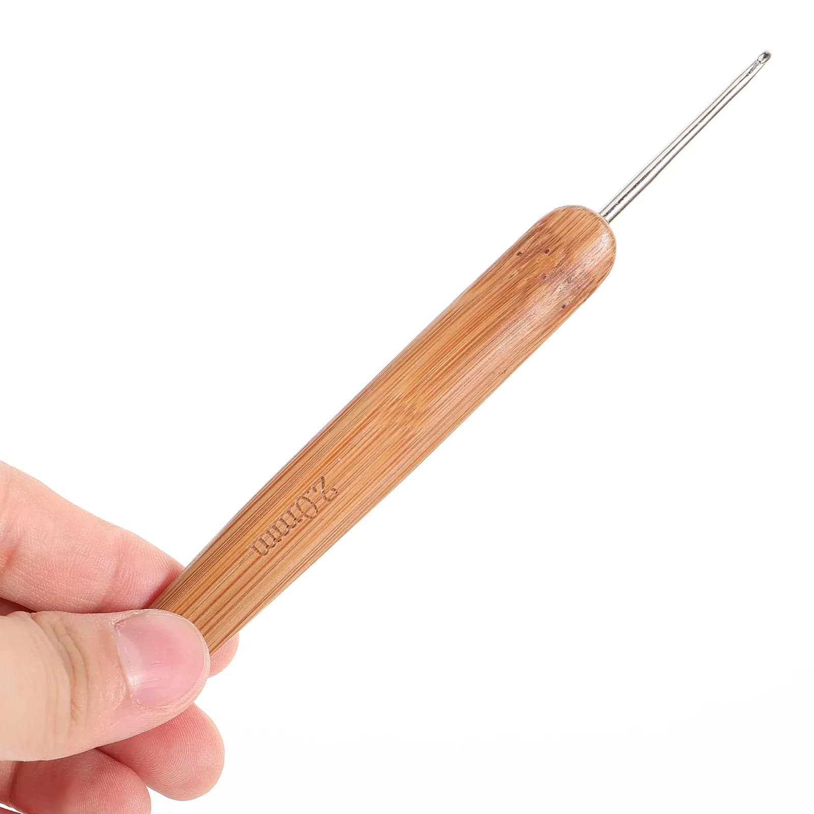 3Pcs Bamboo Crochet Hook Set Ergonomic Knitting Needles for Yarn Crafts Sweaters Scarves Gloves Crochet Supplies