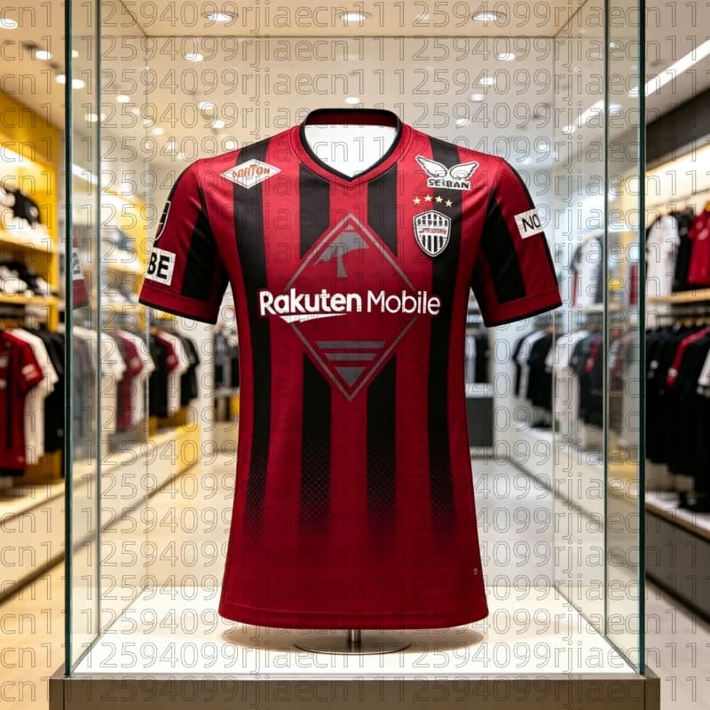 Maglia da Calcio Uomo Vissel Kobe 2026 Nuova Collezione - T-Shirt Sportiva Traspirante ad Asciugatura Rapida per Tifosi - Stile Y2K Estivo