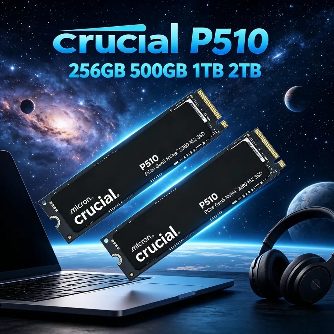 In Stock Ultra Fast Crucial P510 PCIe5.0 M.2 2280 SSD 1TB NVMe 11000/9500MB/s High Speed Gaming Solid Drive Replace P3 Plus