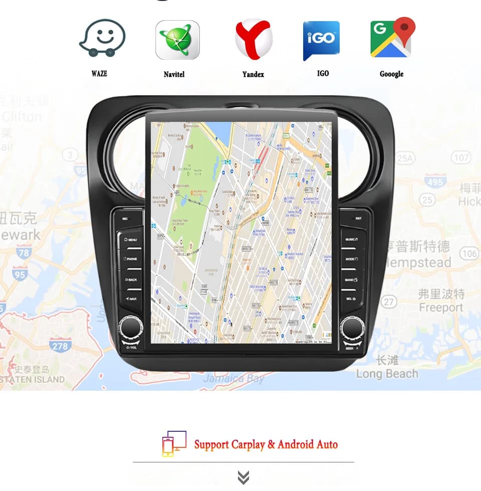 Autoradio Android 14 8G+128G per Renault Dokker 2012 2014 2020, Sistema Multimediale Stereo con GPS, DVD, Carplay