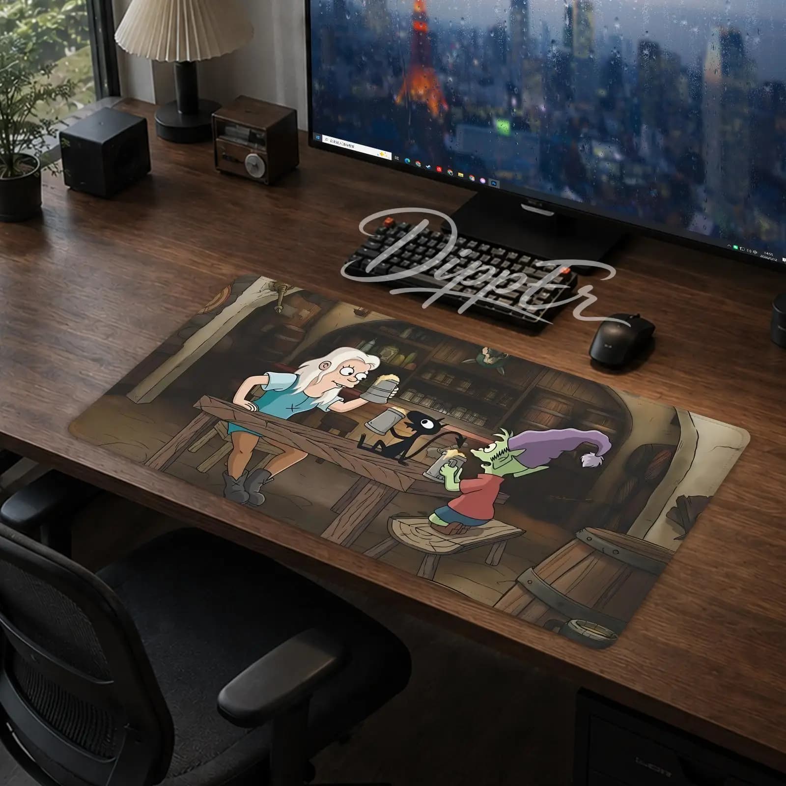 A-Disenchantment Mouse Pad Office Large Desk Mat Gaming Mousepad Cuscino antiscivolo con fondo in gomma 900X400