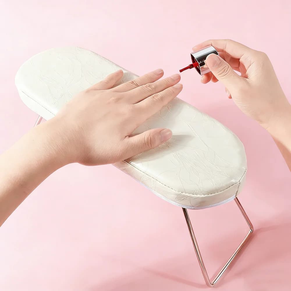 Cuscino Morbido Lavabile per Bracciolo, Supporto in Pelle per Mani e Polsi, Cuscino per Tavolo da Manicure, Accessorio per Nail Art