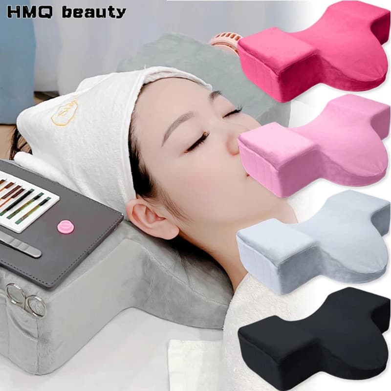 Cuscino per ciglia professionale Supporto per il collo Cuscino per ciglia Morbido innesto per ciglia Memory Foam Cuscino per estensione ciglia Salone di trucco