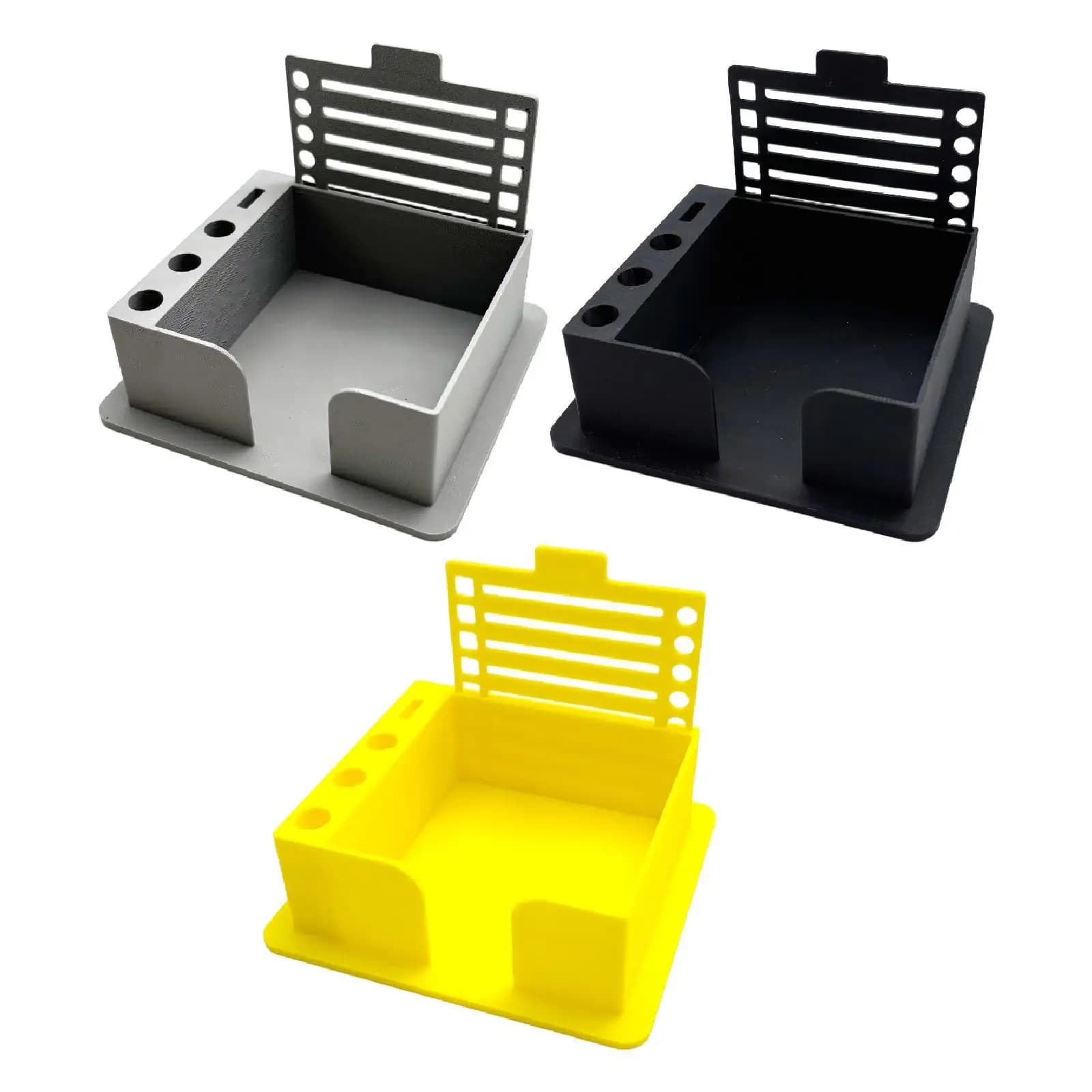 Porta note appiccicose Porta note compatto Porta note riutilizzabile Organizzatore di note adesive Stencil per forniture per ufficio domestico Scrivania per lavoratori