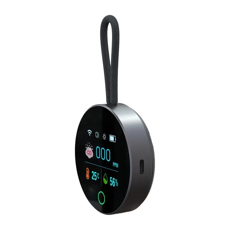 Portable Carbon Monoxide Detector CO Gas Alarm Monitor for RV Camping Vehicle Household Indoor Air Quality Detection