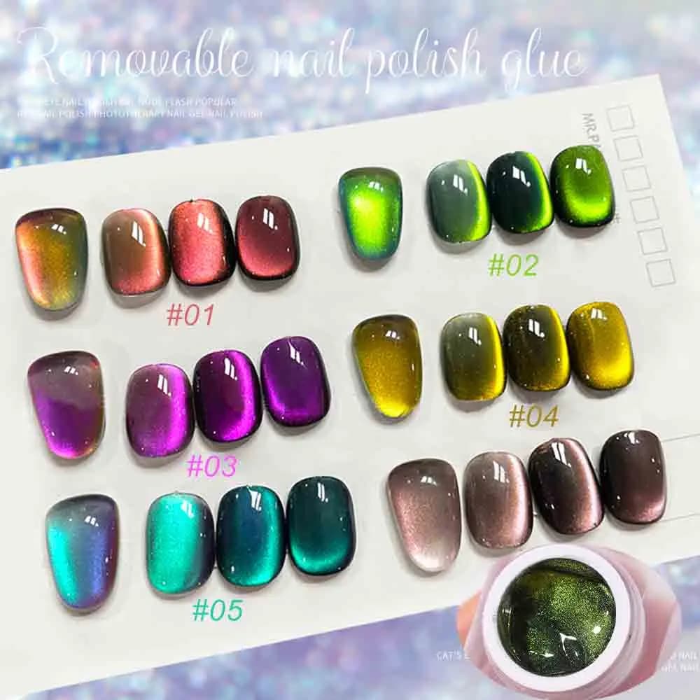 Vernice gel 9D Cat Eye Magic Chameleon Nail Art Manicure Galaxy Stellato Gel magnetico Smalto gel semi permanente multicolore